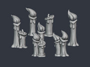 Assorted Big Candles: Grano 3d printed