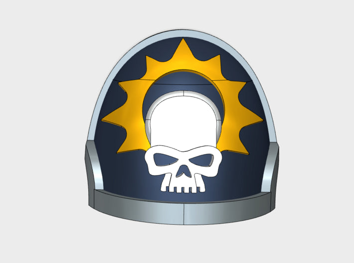 10x Halo Skull - G:10a Left Shoulders 3d printed