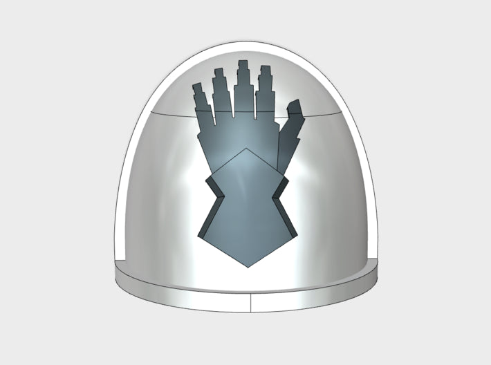 10x Steel Gauntlets - G:4a Shoulder Pads 3d printed