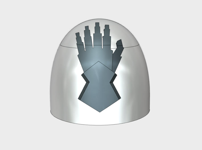 10x Steel Gauntlets - G:5a Shoulder Pads 3d printed