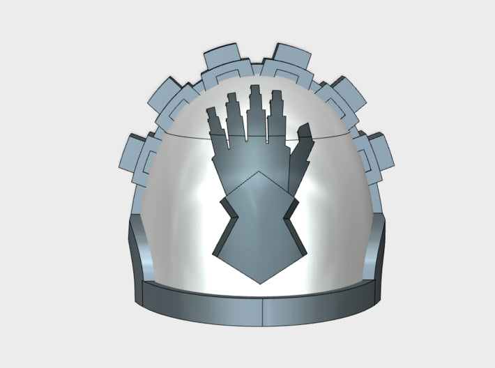 10x Steel Gauntlets - G:10g Shoulder Pads 3d printed