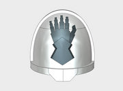 10x Steel Gauntlets - G:11a Shoulder Pads 3d printed