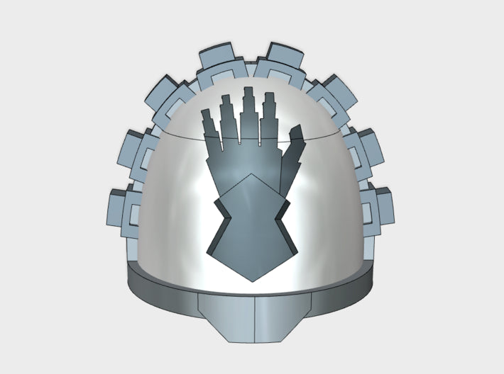 10x Steel Gauntlets - G:11g Shoulder Pads 3d printed