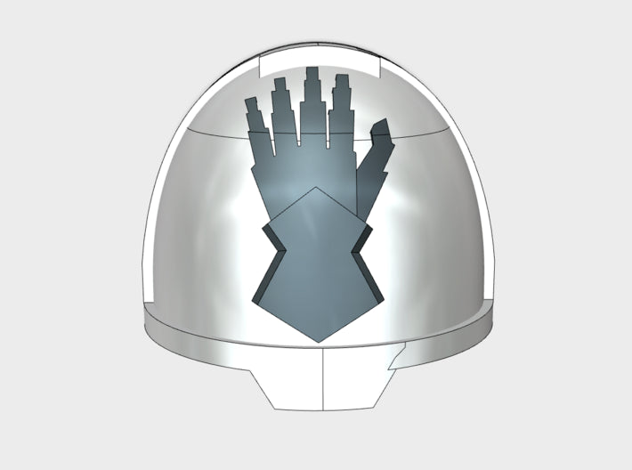 10x Steel Gauntlets - G:13a Shoulder Pads 3d printed