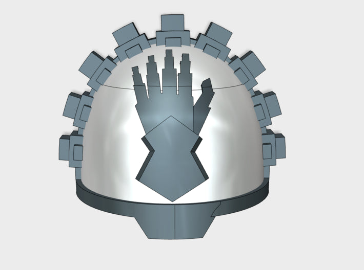 10x Steel Gauntlets - G:13g Shoulder Pads 3d printed