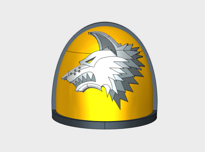 10x Shaggy Wolf - G:4a Shoulder Pads 3d printed