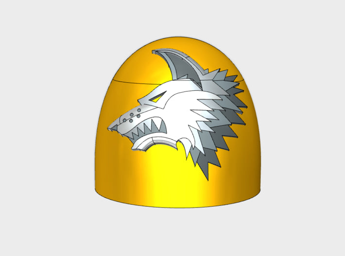 10x Shaggy Wolf - G:5a Shoulder Pads 3d printed