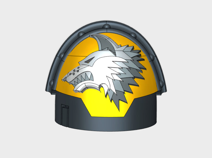 10x Shaggy Wolf- G:9a Shoulder Pads 3d printed