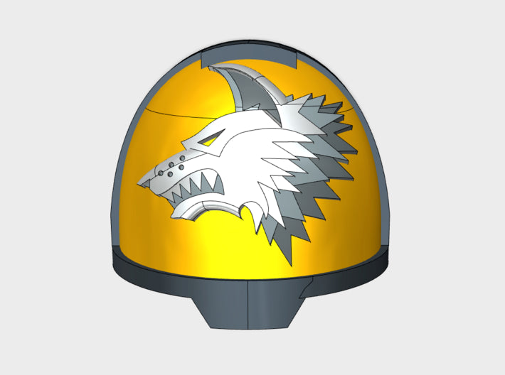 10x Shaggy Wolf - G:13a Shoulder Pads 3d printed