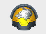 10x Shaggy Wolf - G:13e Shoulder Pads 3d printed