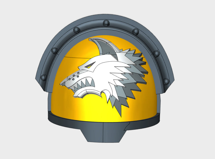 10x Shaggy Wolf - G:13r Shoulder Pads 3d printed