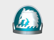 10x Sea Wolves - G:10a Left Shoulders 3d printed