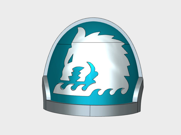 10x Sea Wolves - G:10a Left Shoulders 3d printed
