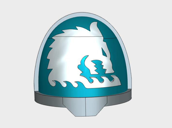 10x Sea Wolves - G:11a Right Shoulders 3d printed