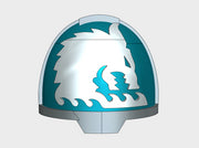 10x Sea Wolves - G:13a Right Shoulders 3d printed