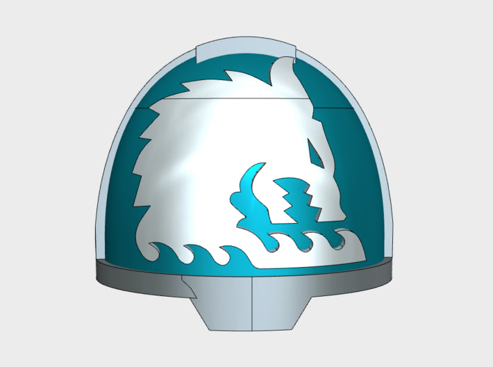 10x Sea Wolves - G:13a Right Shoulders 3d printed