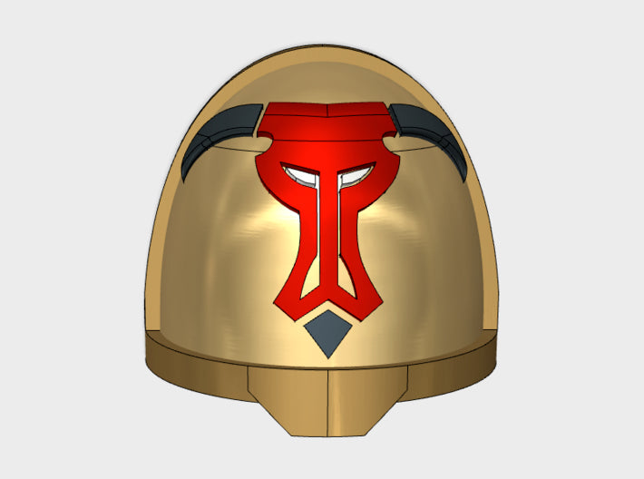 10x Greek Bull - G:11a Shoulder Pads 3d printed