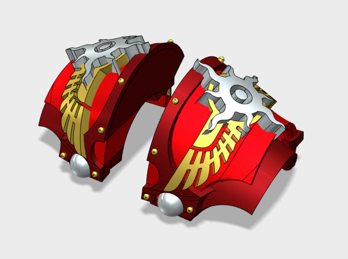 5x Sorcerer Suns - T:6a Aten'Ra Shoulder Sets 3d printed