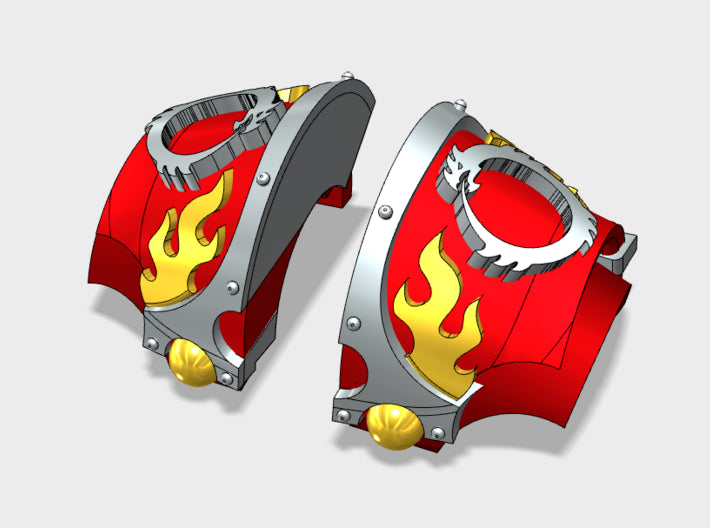 5x Oroboros - T:6a Aten'Ra Shoulder Sets 3d printed