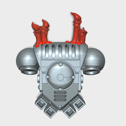 10x Base w/Extra Candles - Prime:1 PACs 3d printed Each Backpacks has candles in unique positions.