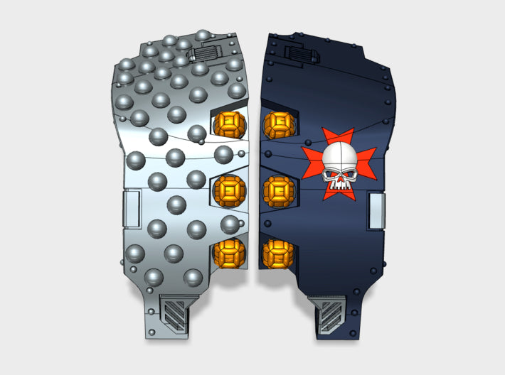 BlackTemplars : Studded Atlas Pat. Carapace 3d printed