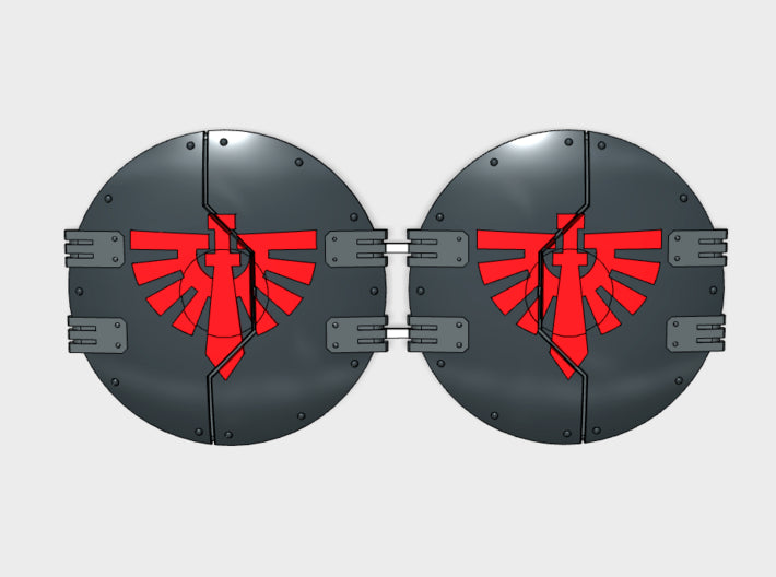 Knight Legion: Sicaran Side Hatches 3d printed
