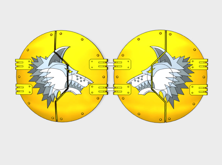 Shaggy Wolf : Sicaran Side Hatches 3d printed