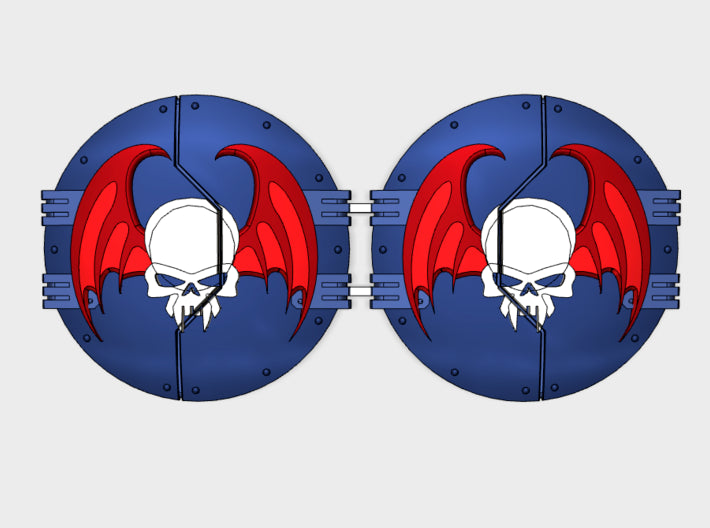 Nightmare Legion : Sicaran Side Hatches 3d printed