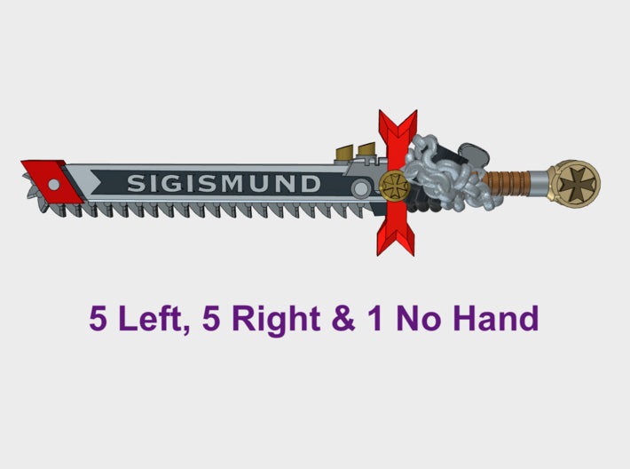 11x Roto Sword: Chained Sigismund 3d printed