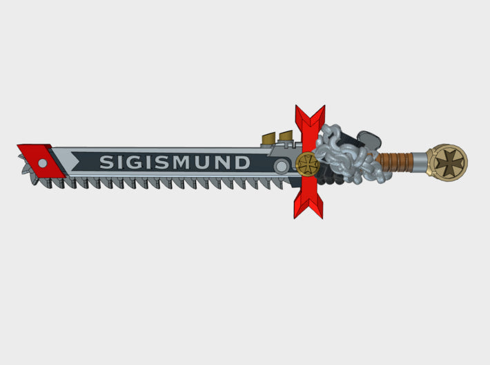 10x Left-handed Roto Sword: Chained Sigismund 3d printed