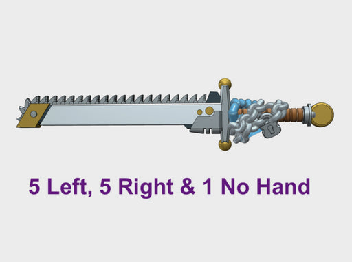 11x Roto Sword: Chained Hallstatt 3d printed
