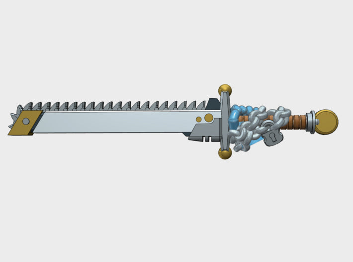 10x Left-handed Roto Sword: Chained Hallstatt 3d printed