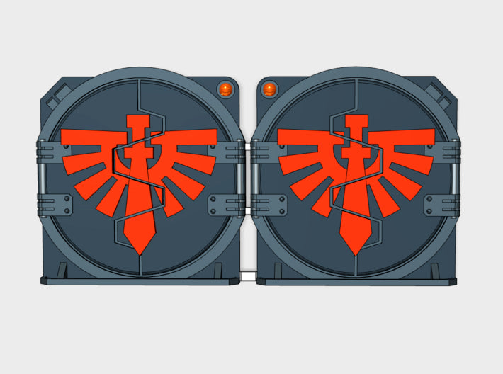 Knight Legion: Mark-2 APC Round Doors 3d printed