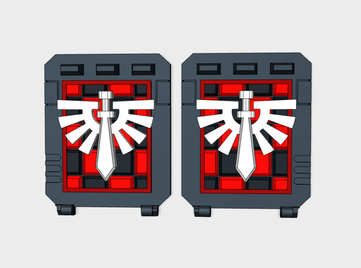 Checkered Knight Legion : Standard APC Side Doors 3d printed