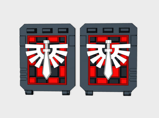Checkered Knight Legion : Standard APC Side Doors 3d printed