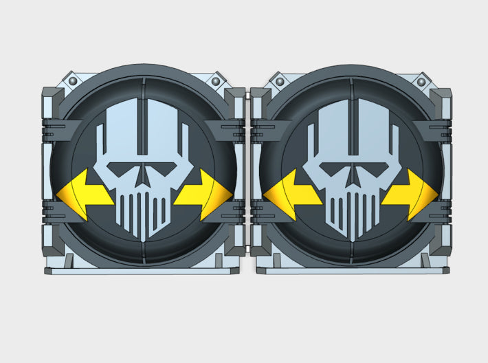 Iron Legion : Mark-1 APC Round Doors 3d printed