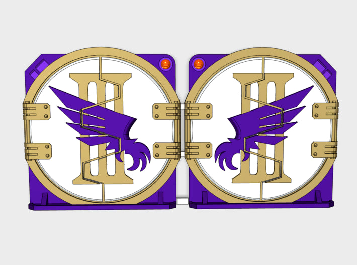Winged Claw III : Mark-2 APC Round Doors 3d printed