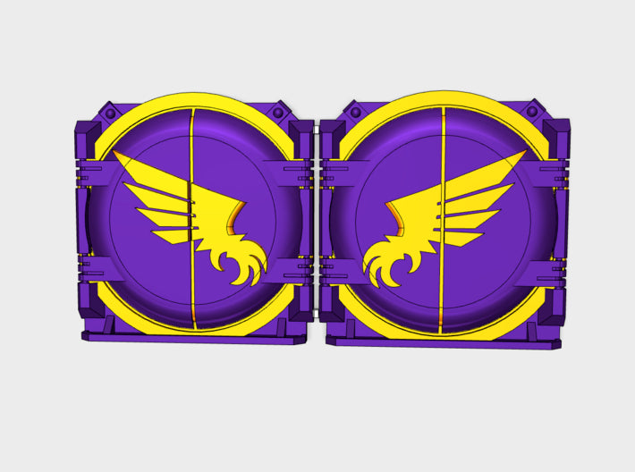 Winged Claw : Mark-1 APC Round Doors 3d printed
