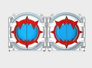 World Wreckers 2 : Mark-1 APC Round Doors 3d printed