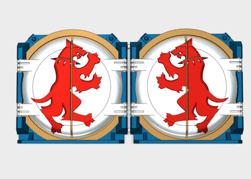 Warhounds : Mark-1 APC Round Doors 3d printed