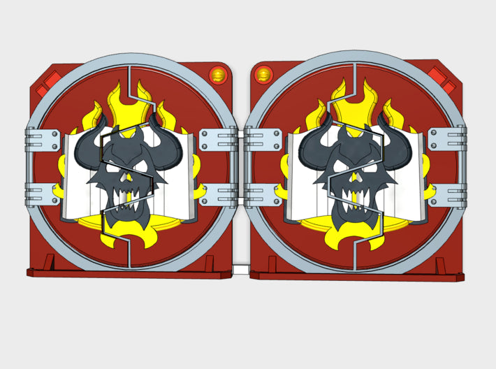 Book of Demons : Mark-2 APC Round Doors 3d printed