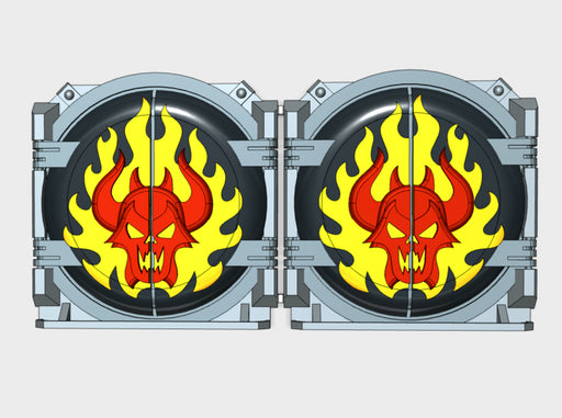 Burning Demon : Mark-1 APC Round Doors 3d printed