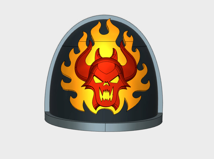 10x Burning Demon - G:4a Shoulder Pads 3d printed
