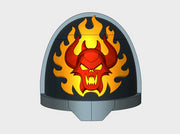10x Burning Demon - G:11a Shoulder Pads 3d printed