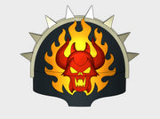 10x Burning Demon - T:1c Spiked Terminator Pads 3d printed