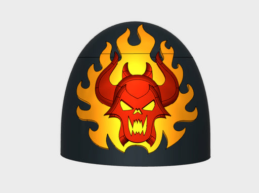 10x Burning Demon - G:5a Shoulder Pads 3d printed