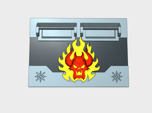 Burning Demon 2 : Standard APC Frontplate 3d printed
