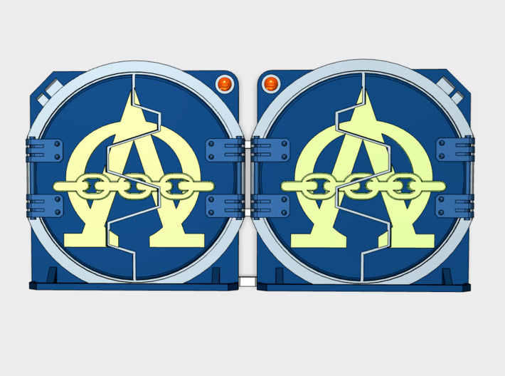 Alpha Omega : Mark-2 APC Round Doors 3d printed