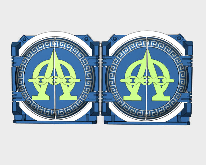 Alpha Omega : Mark-1 APC Round Doors 3d printed
