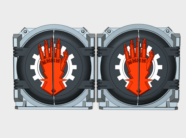 Machinists : Mark-1 APC Round Doors 3d printed